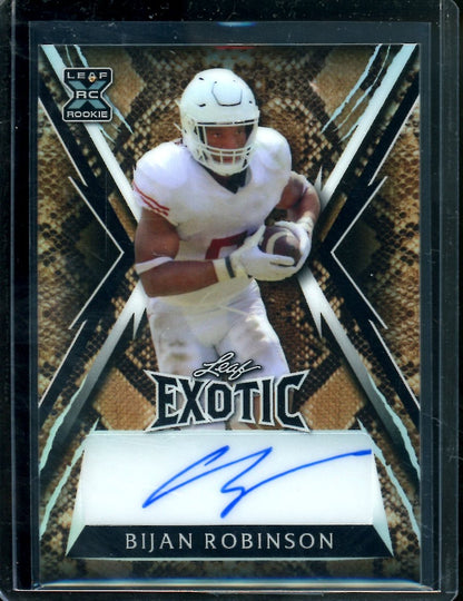 2023 Leaf Exotic Bijan Robinson Rookie XRC Auto /13 Texas - Trading Card Market