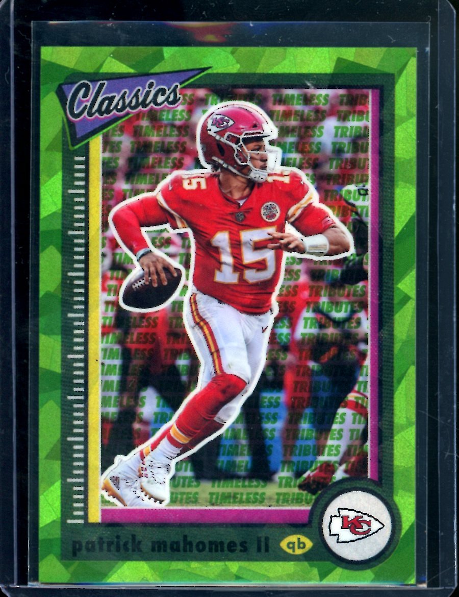 2022 Panini Classics Patrick Mahomes II Green Ice /25 Chiefs - Trading Card Market