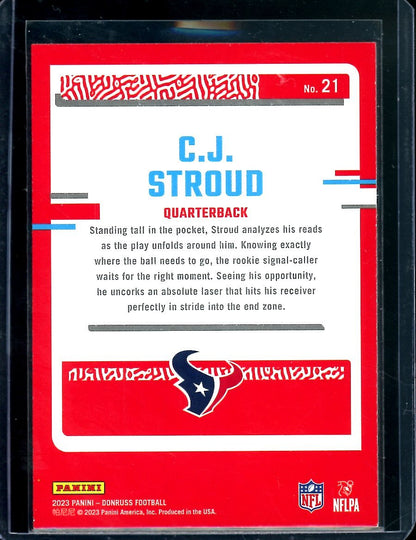 2023 Panini Donruss C.J. Stroud The Rookies Texans - Trading Card Market