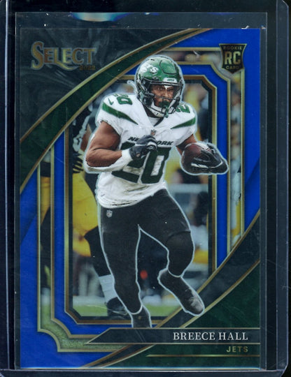 2022 Panini Select Breece Hall Rookie Blue Suite Level /99 Jets - Trading Card Market