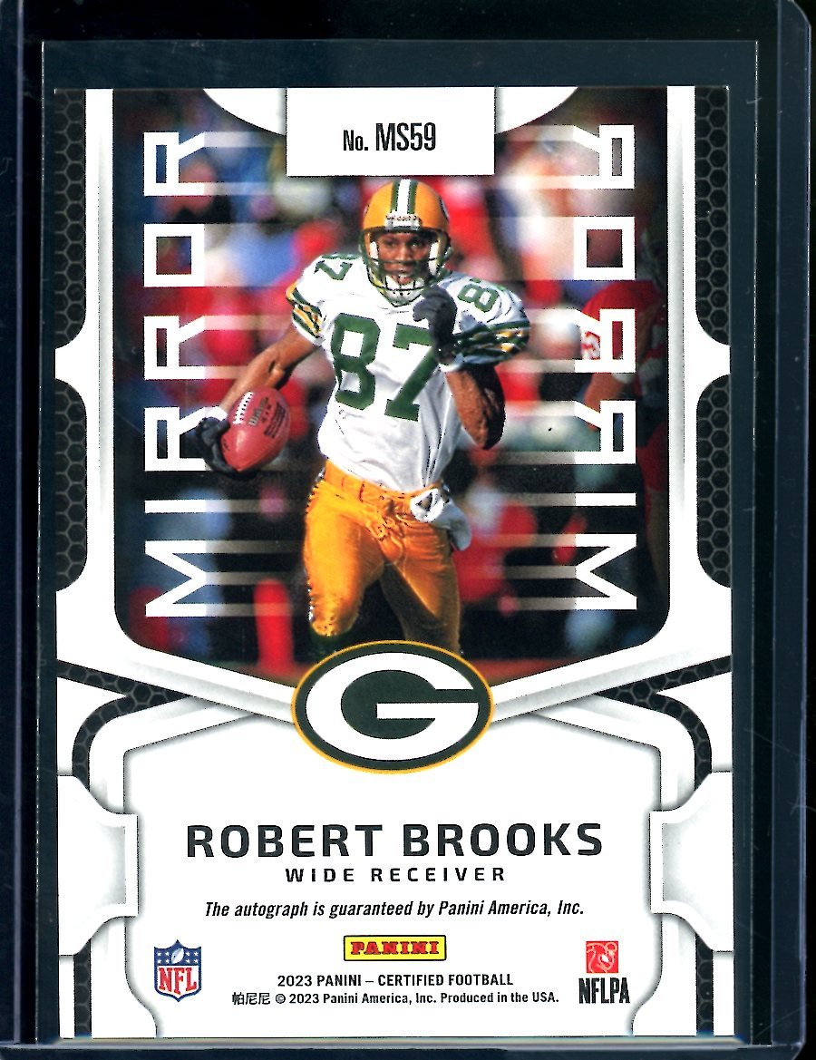 2023 Panini Certified Robert Brooks Mirror Auto Orange /50 Packers - Trading Card Market