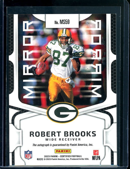 2023 Panini Certified Robert Brooks Mirror Auto Orange /50 Packers - Trading Card Market