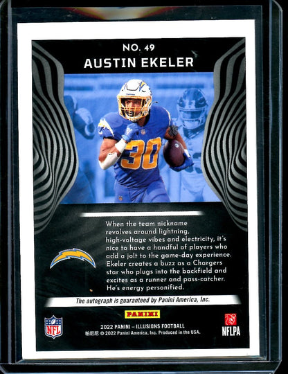 2022 Panini Illusions Austin Ekeler Auto /49 Chargers - Trading Card Market