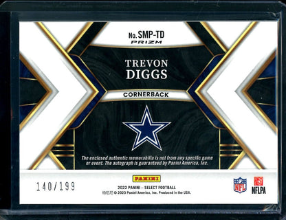 2022 Panini Select Trevon Diggs Patch Auto /199 Cowboys - Trading Card Market