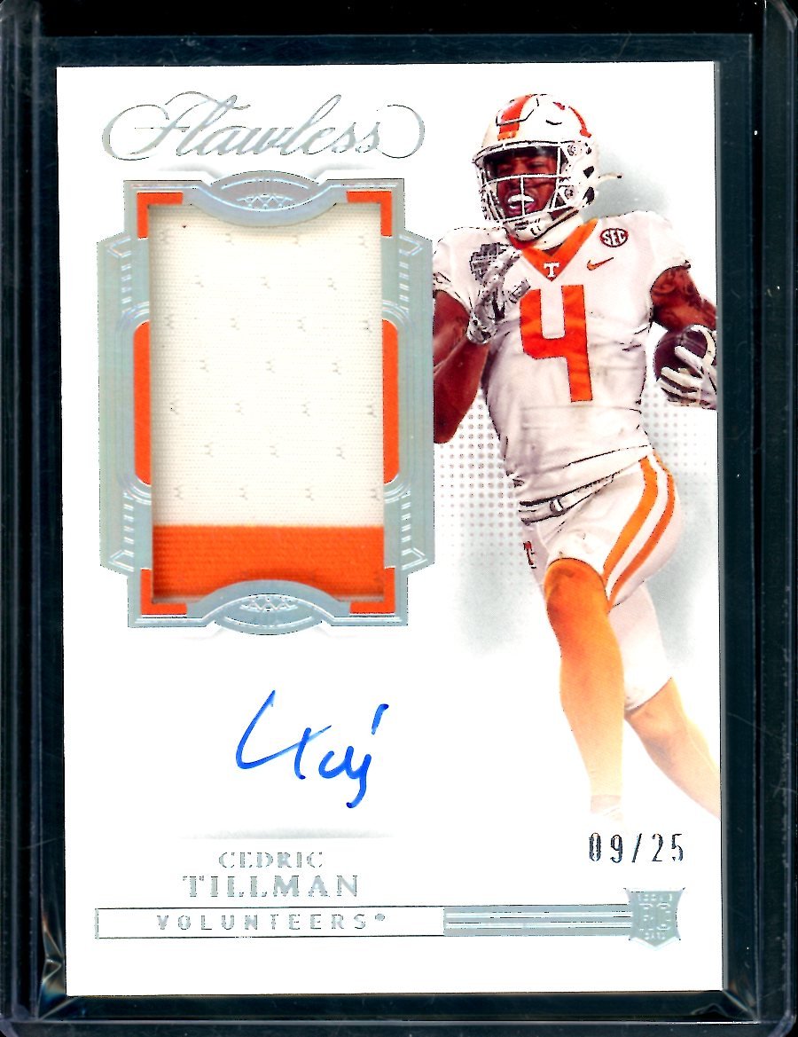 2023 Panini Flawless Collegiate Cedric Tillman Rookie RPA /25 Tennessee - Trading Card Market