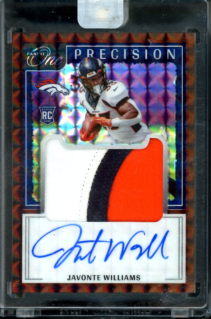 2021 Panini One Javonte Williams Rookie Precision RPA Bronze /35 Broncos - Trading Card Market