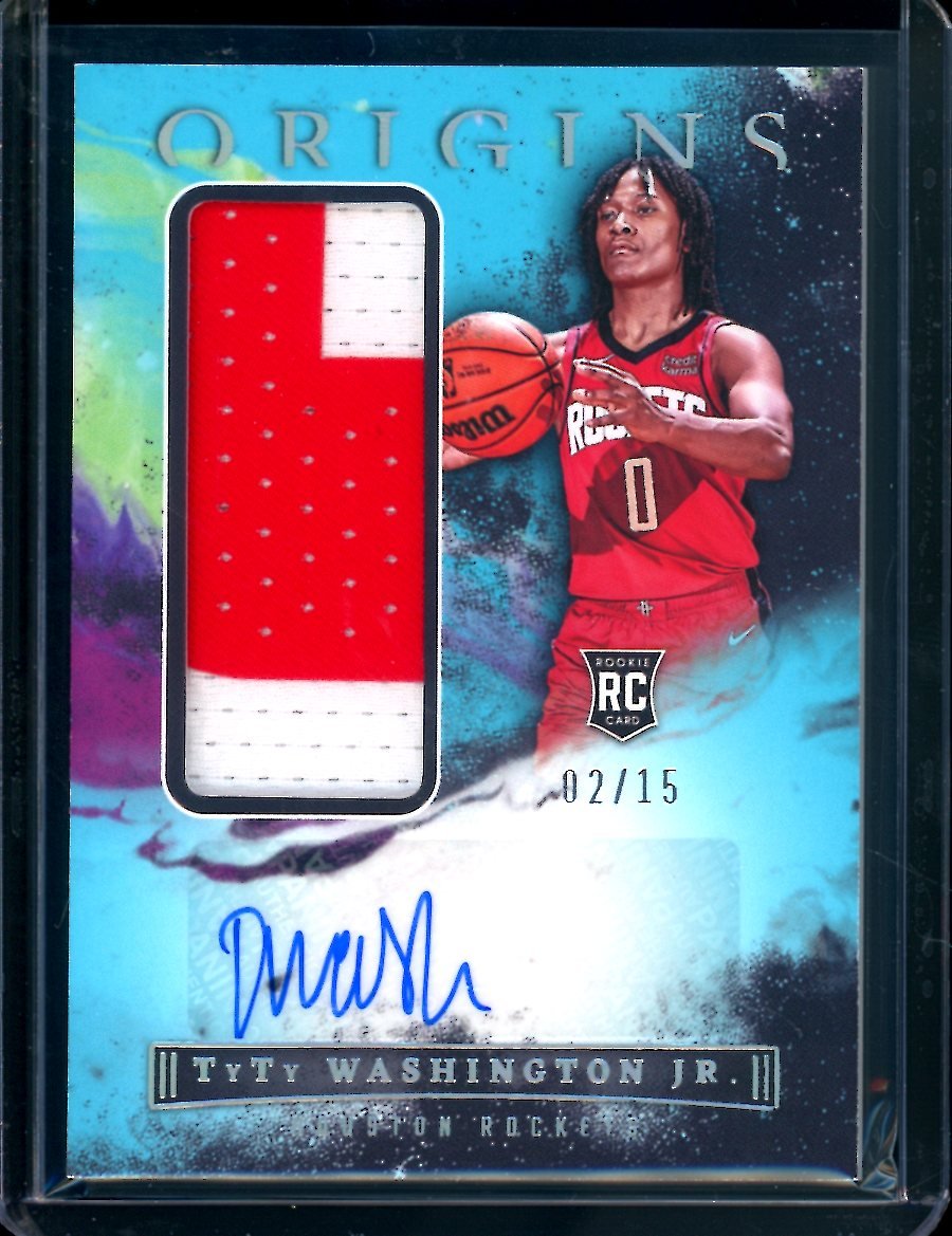 2022/23 Panini Origins TyTy Washington Jr. Rookie RPA Teal /15 Rockets - Trading Card Market