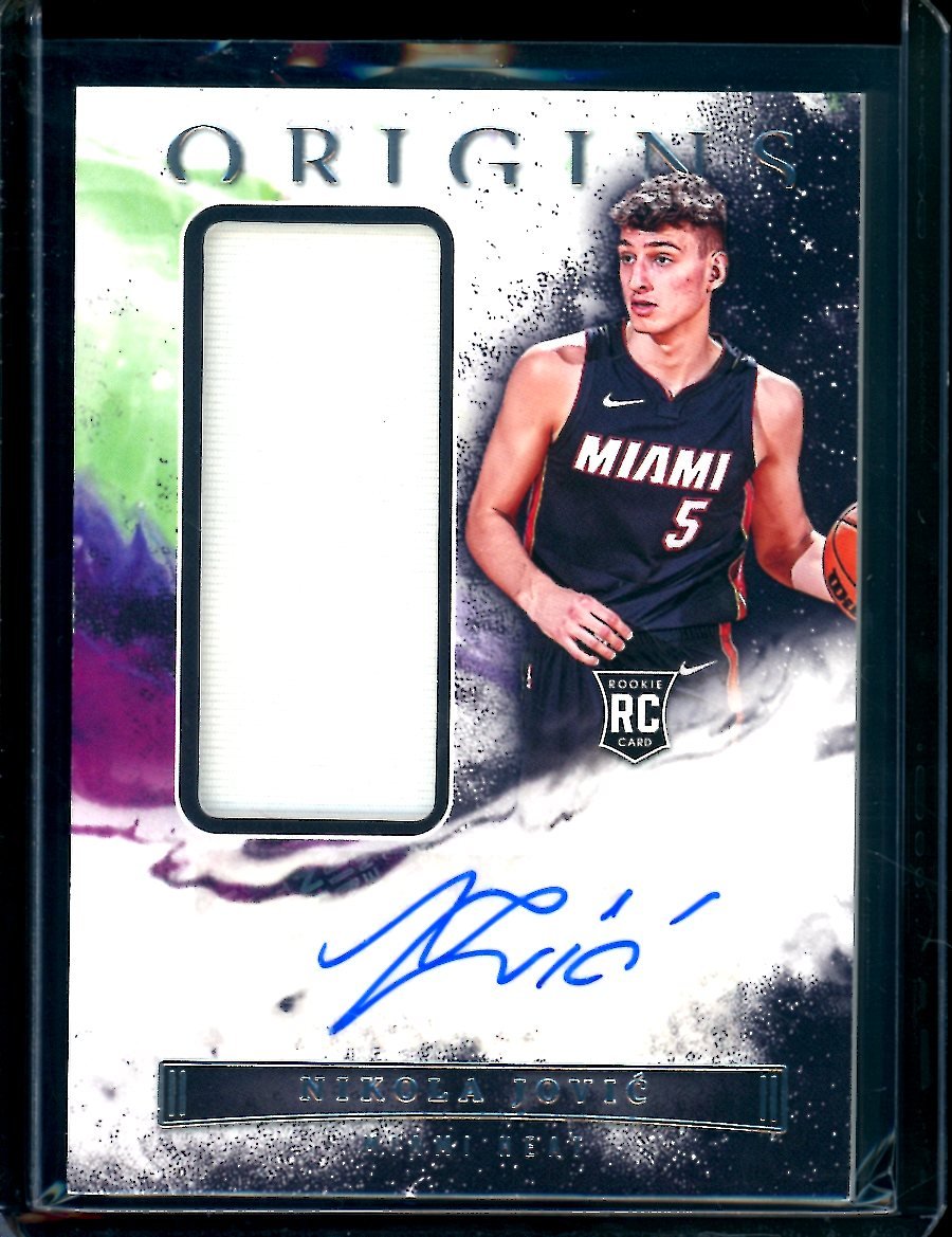 2022/23 Panini Origins Nikola Jovic Rookie RPA Heat - Trading Card Market