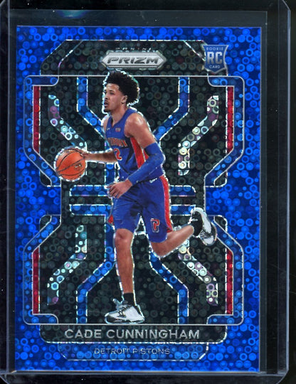 2021/22 Panini Prizm Cade Cunningham Rookie Blue Disco /150 Pistons - Trading Card Market