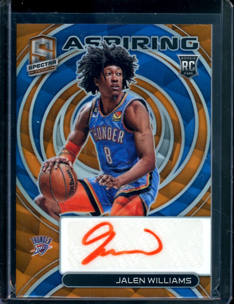2022/23 Panini Spectra Jalen Williams Rookie Aspiring Auto /15 Thunder - Trading Card Market