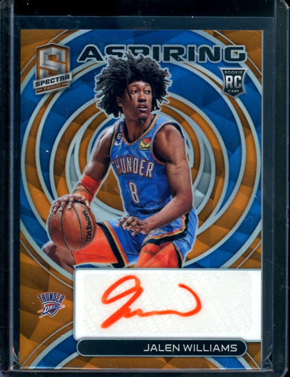 2022/23 Panini Spectra Jalen Williams Rookie Aspiring Auto /15 Thunder - Trading Card Market