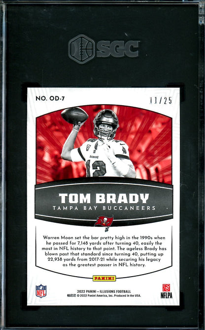 2022 Panini Illusions Tom Brady Operation Detonation Gold /25 SGC 9.5 Buccaneers - Trading Card Market