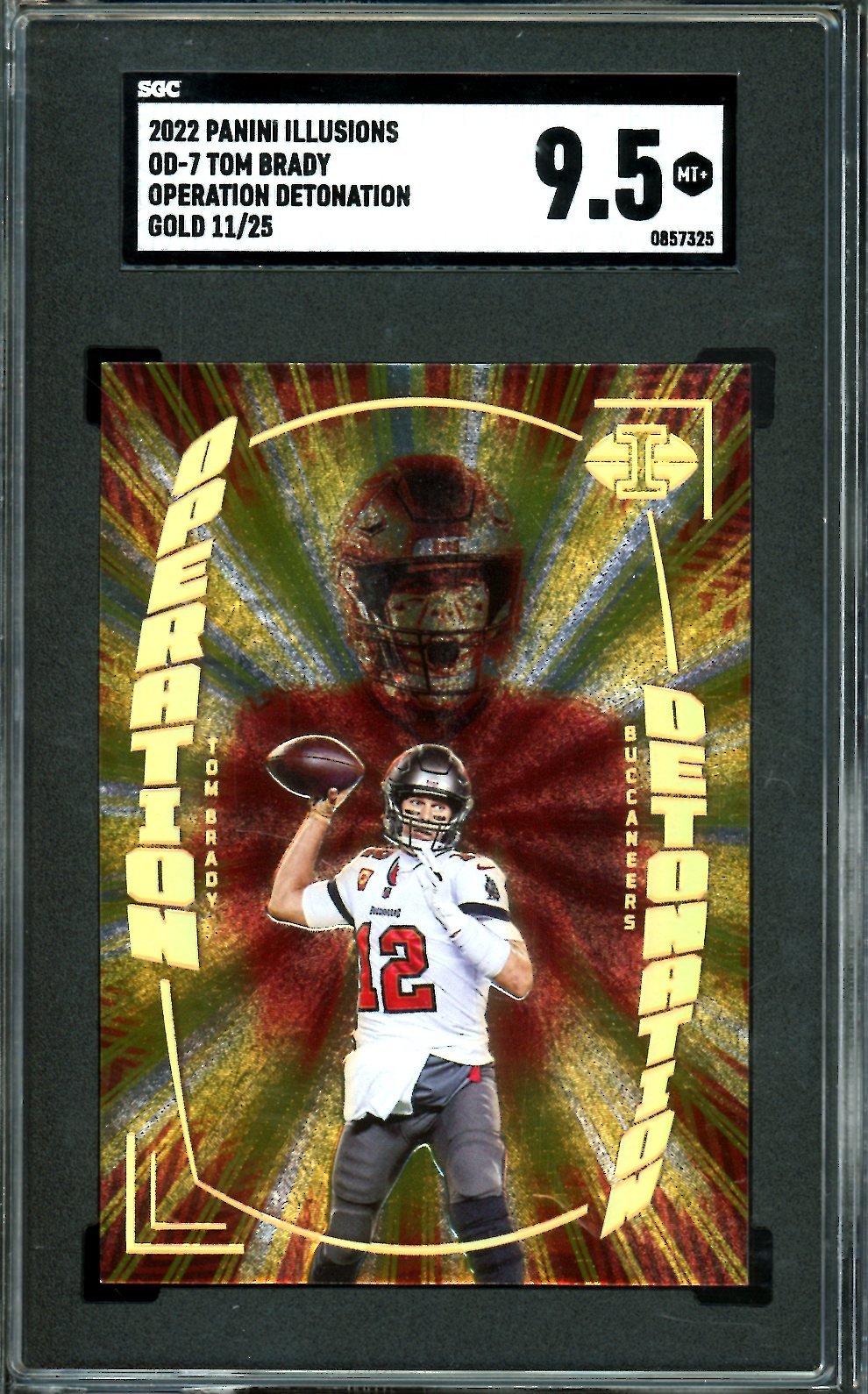 2022 Panini Illusions Tom Brady Operation Detonation Gold /25 SGC 9.5 Buccaneers - Trading Card Market