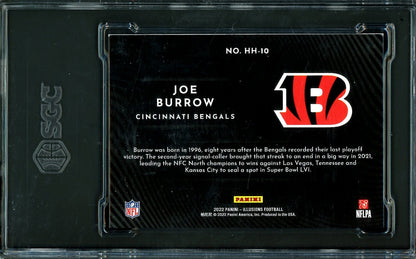 2022 Panini Illusions Joe Burrow Holoheroes SGC 9 Bengals - Trading Card Market