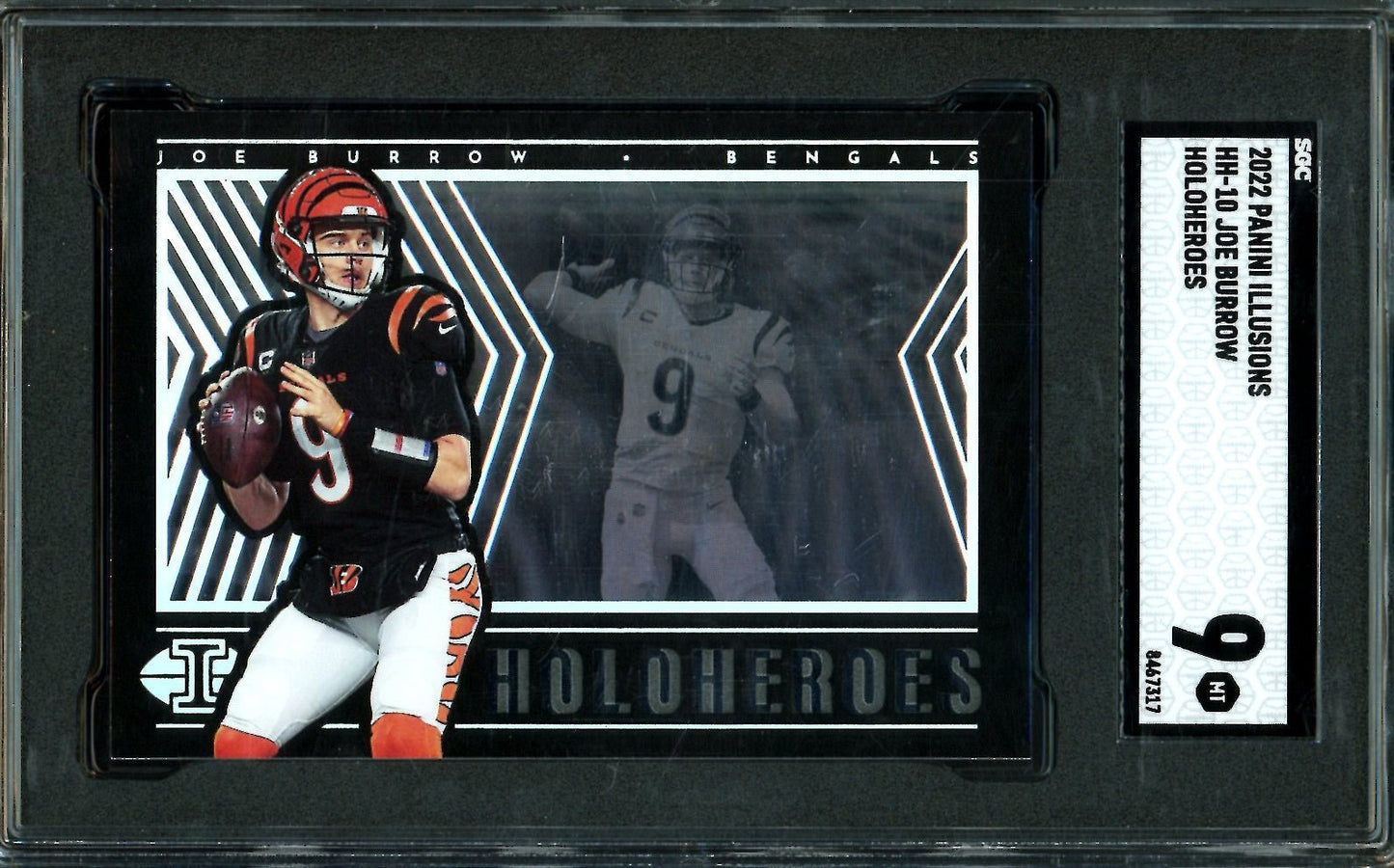 2022 Panini Illusions Joe Burrow Holoheroes SGC 9 Bengals - Trading Card Market