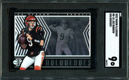 2022 Panini Illusions Joe Burrow Holoheroes SGC 9 Bengals - Trading Card Market