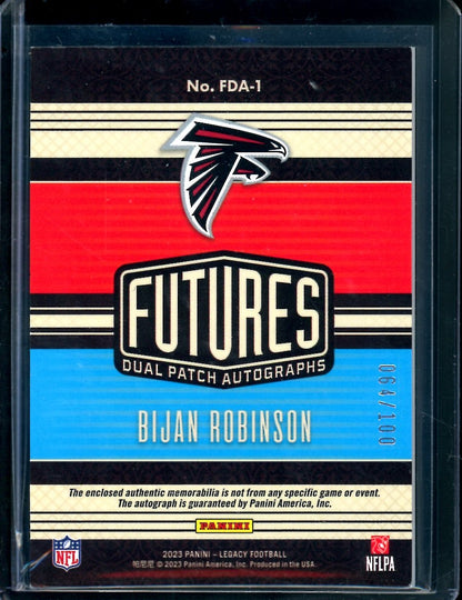 2023 Panini Legacy Bijan Robinson Rookie RPA /100 Falcons - Trading Card Market