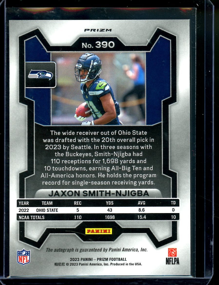 2023 Panini Prizm Jaxon Smith - Njigba Rookie Auto Silver Seahawks - Trading Card Market