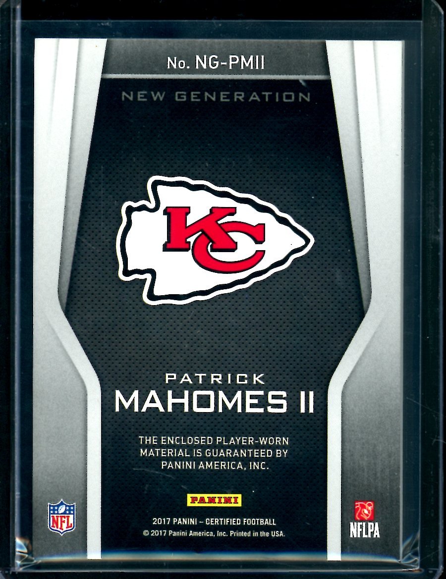 2017 Panini Certified Patrick Mahomes II Rookie New Generation Patch /299 *Condition* - Trading Card Market