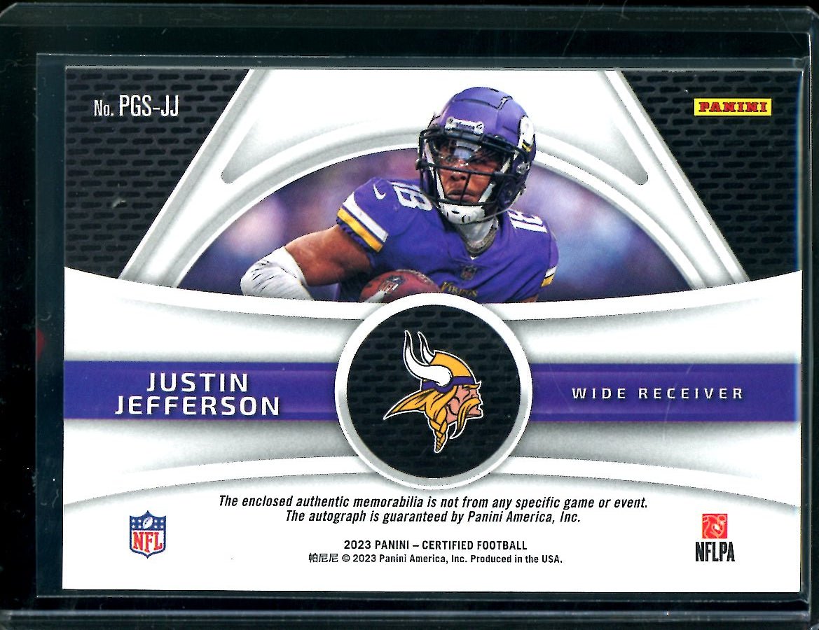 2023 Panini Certified Justin Jefferson Piece of the Game Patch Auto /75 Vikings - Trading Card Market