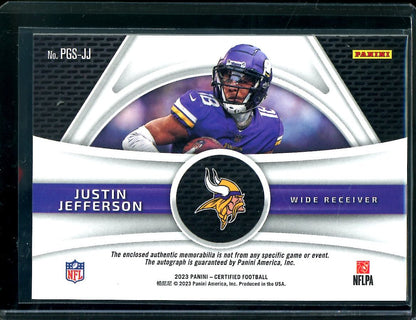 2023 Panini Certified Justin Jefferson Piece of the Game Patch Auto /75 Vikings - Trading Card Market