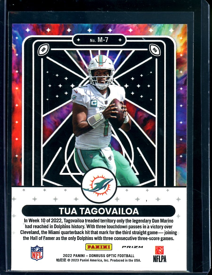 2022 Panini Optic Tua Tagovailoa Mythical SP Dolphins - Trading Card Market