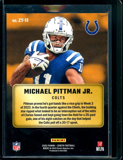 2022 Panini Zenith Michael Pittman Jr. Z - Team Green /5 Colts - Trading Card Market