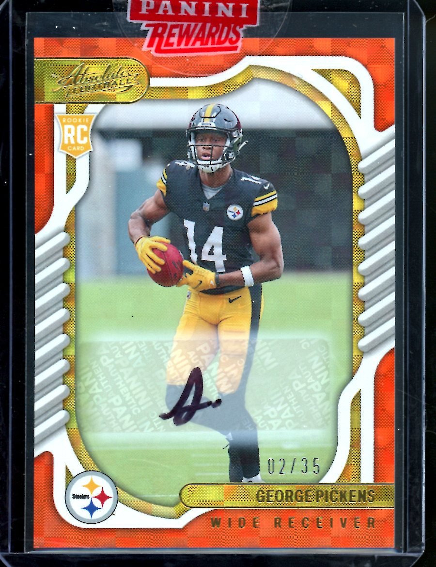 2022 Panini Absolute George Pickens Rookie Auto Orange /35 Steelers - Trading Card Market