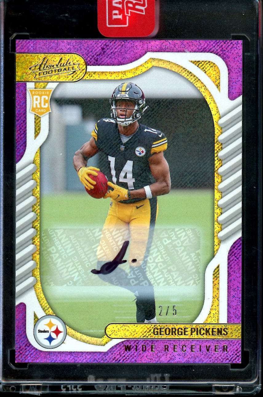 2022 Panini Absolute George Pickens Rookie Purple Rain Auto /5 Steelers - Trading Card Market