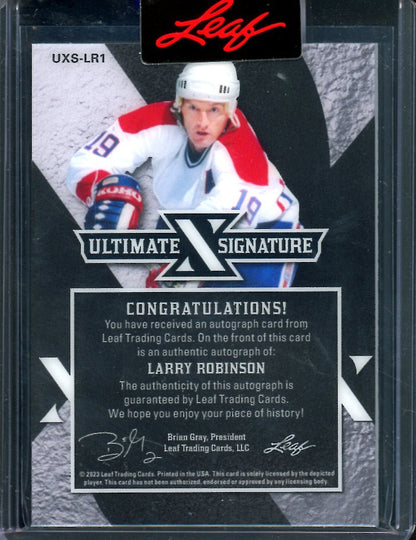 2023 Leaf Ultimate Hockey Larry Robinson Ultimate Signature Auto /6 - Trading Card Market