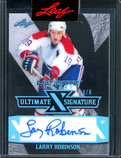 2023 Leaf Ultimate Hockey Larry Robinson Ultimate Signature Auto /6 - Trading Card Market