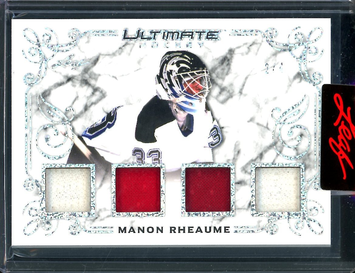 2023 Leaf Ultimate Hockey Manon Rheaume Quad Patch /4 - Trading Card Market