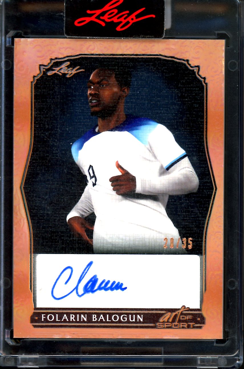 2023 Leaf Art of Sport Folarin Balogun Auto /35 Soccer