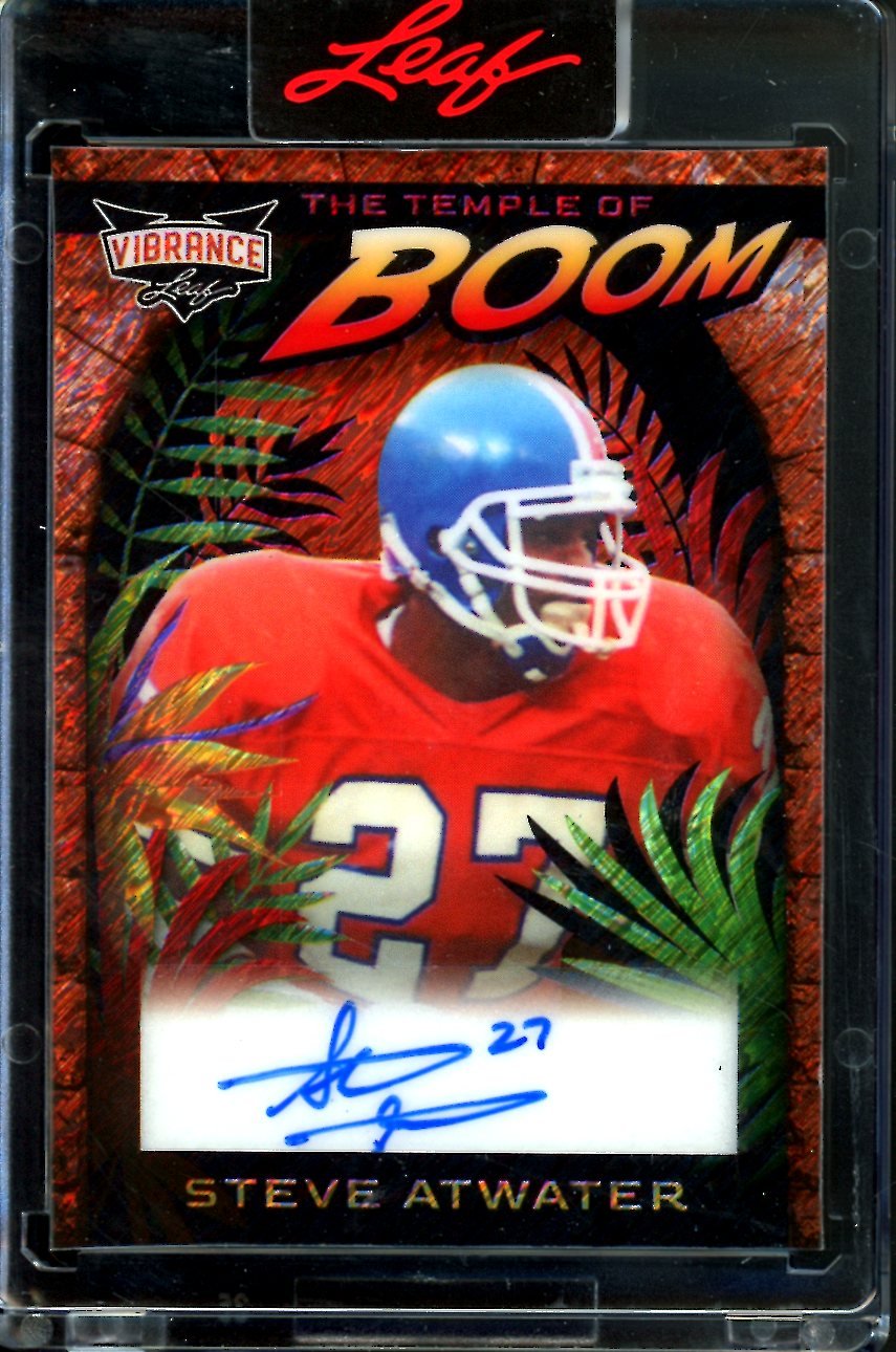 2023 Leaf Vibrance Steve Atwater The Temple of Boom Auto /6 Broncos - Trading Card Market