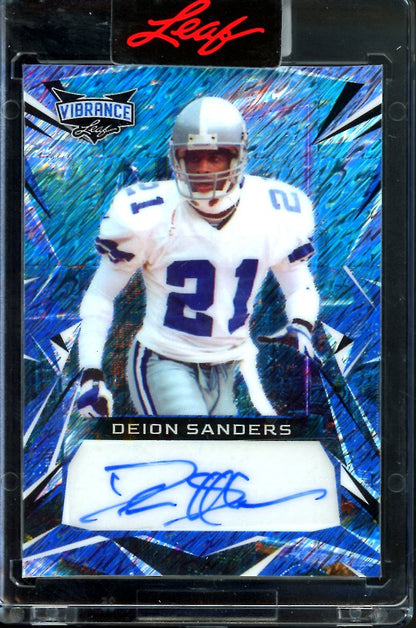 2023 Leaf Vibrance Deion Sanders Auto /12 Cowboys - Trading Card Market