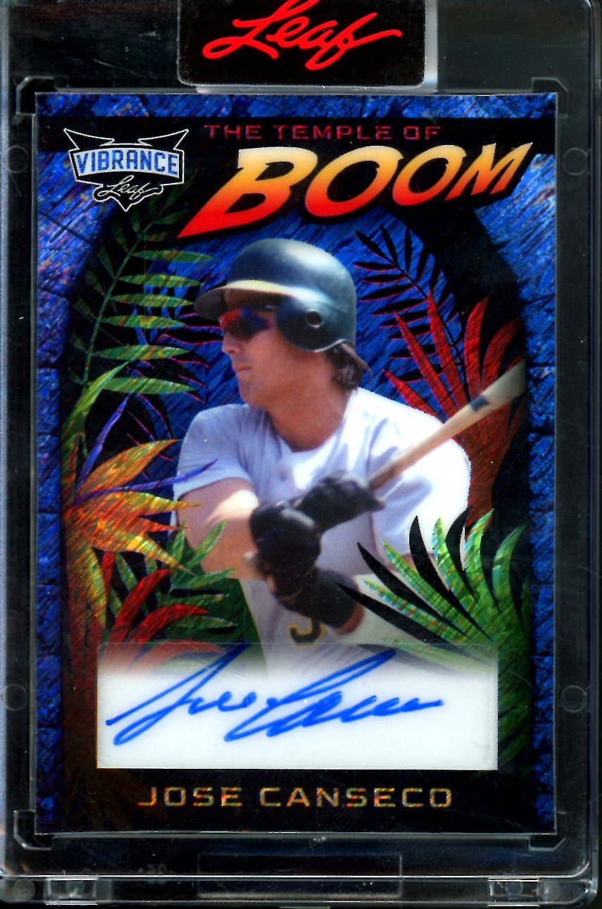 2023 Leaf Vibrance Jose Canseco The Temple of Boom Auto /12 - Trading Card Market