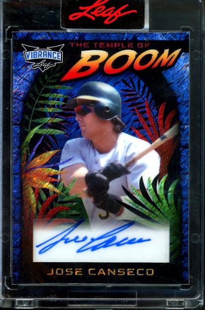 2023 Leaf Vibrance Jose Canseco The Temple of Boom Auto /12 - Trading Card Market