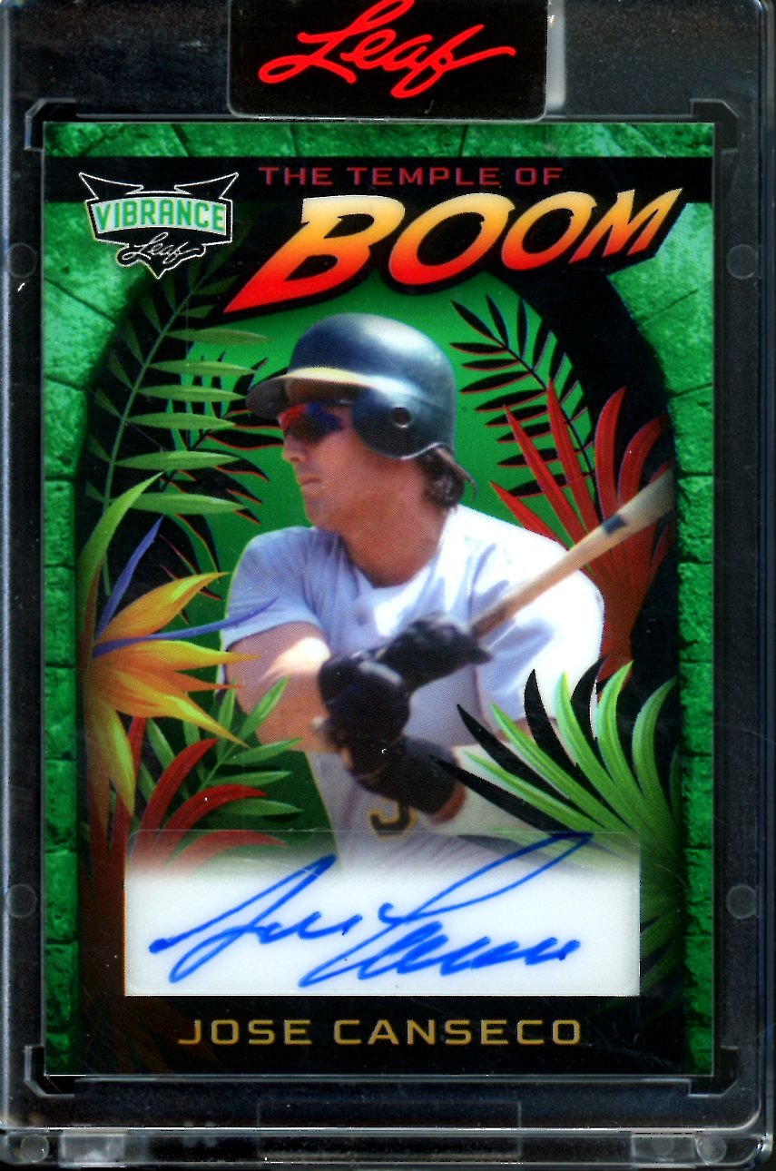 2023 Leaf Vibrance Jose Canseco The Temple of Boom Auto /7 - Trading Card Market