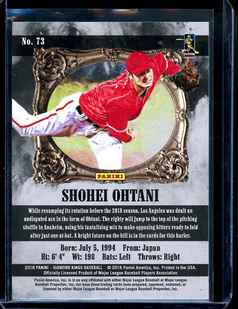2018 Panini Diamond Kings Shohei Ohtani Rookie Sepia Angels - Trading Card Market