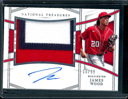 2023 Panini National Treasures James Wood Patch Auto /99 Nationals - Trading Card Market