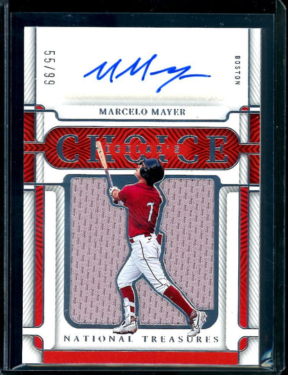 2023 Panini National Treasures Marcelo Mayer Ecklar's Choice Patch Auto /99 Red Sox - Trading Card Market