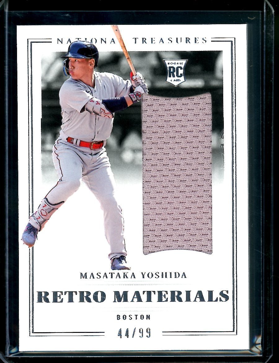 2023 Panini National Treasures Masataka Yoshida Rookie Retro Materials Patch /99 Red Sox - Trading Card Market