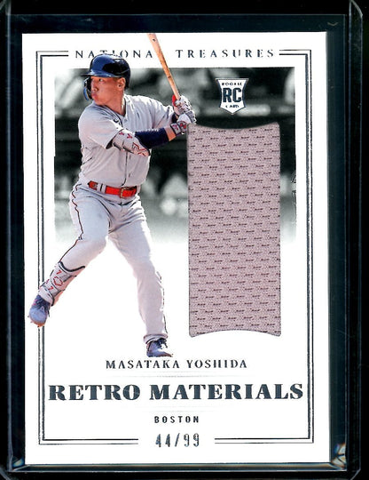2023 Panini National Treasures Masataka Yoshida Rookie Retro Materials Patch /99 Red Sox - Trading Card Market