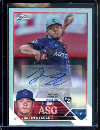 2023 Topps Chrome Justin Steele Rookie ASG Auto Cubs - Trading Card Market