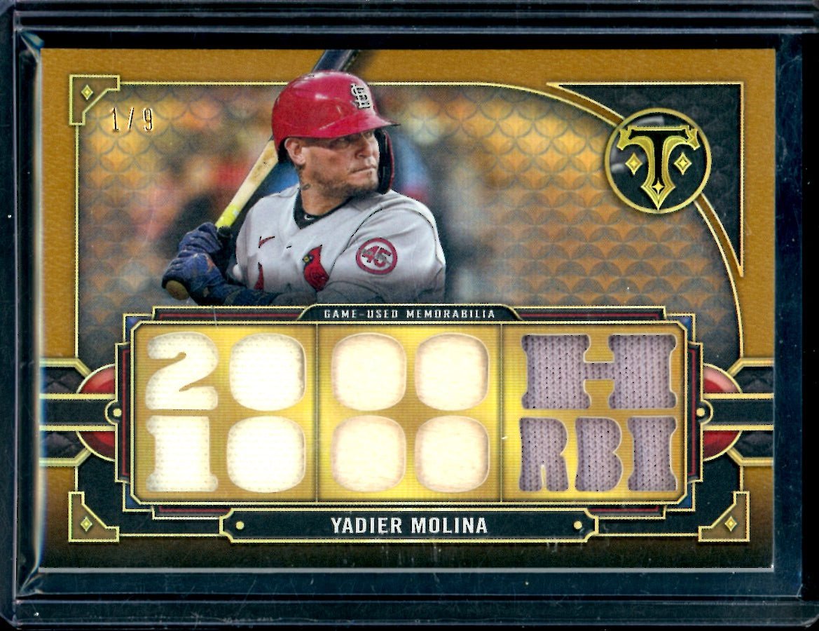 2022 Topps Triple Threads Yadier Molina Patch /9 Cardinals - Trading Card Market