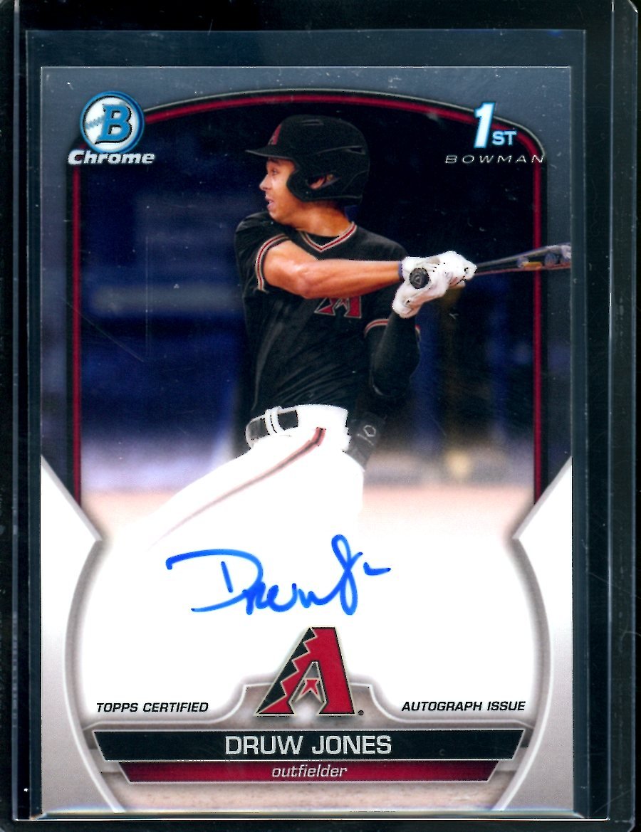 2023 Bowman Chrome Druw Jones 1st Bowman Auto Diamondbacks - Trading Card Market
