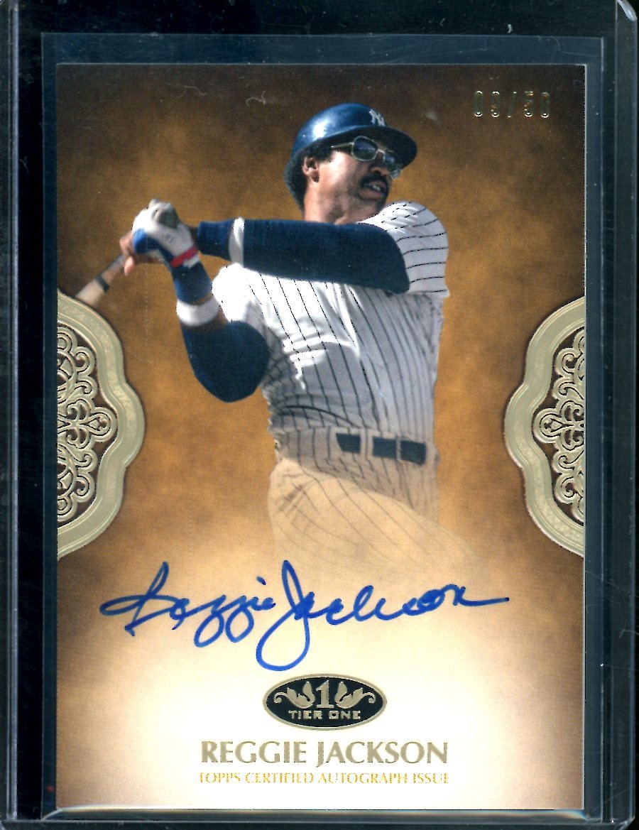 2019 Topps Tier One Reggie Jackson Auto /50 Yankees - Trading Card Market