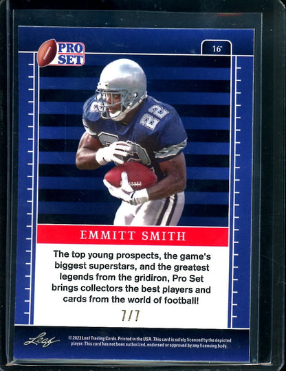 2023 Leaf Pro Set Metal Emmitt Smith Blue Ice /7 Cowboys - Trading Card Market