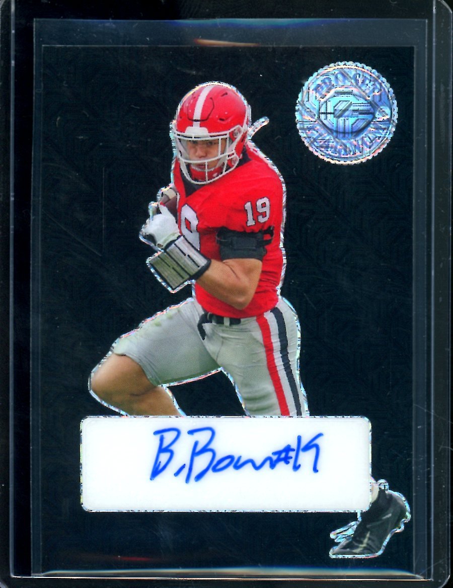 2023 Leaf Pro Set Metal Brock Bowers Auto Black Mojo /5 - Trading Card Market