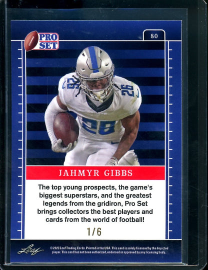 2023 Leaf Pro Set Metal Jahmyr Gibbs Shimmer /6 Lions - Trading Card Market